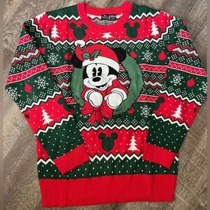 Disney's Mickey Mouse Ugly Christmas Sweater- Size Large